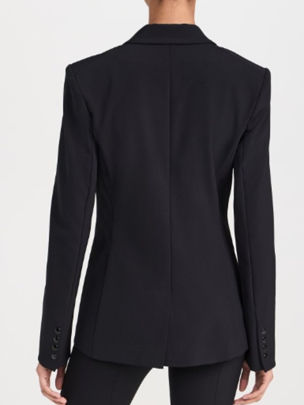 VERONICA BEARD I Classic Black Core Scuba Single-Breasted Jacket Blazer, 8 - Picture 7 of 16